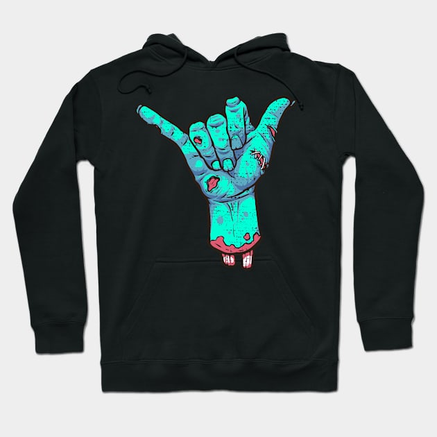 Shaka Zombie Halloween Hoodie by Dailygrind